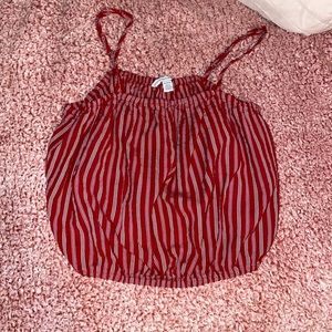 American Eagle striped crop top